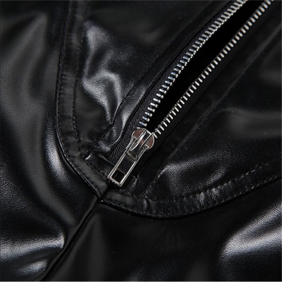 Faux Leather Ruched Flare Pant - Picture 2 of 6